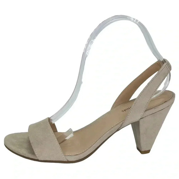 Seven Dials Ramsbury Nude Microfiber Womens Slingback Heels Size 9M - Picture 2 of 10